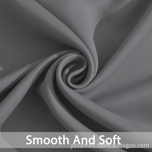 Grey Sliding Door Curtains